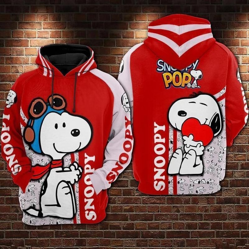 Snoopy Walt Disney Over Print 3d Hoodie Zip Hoodie 7