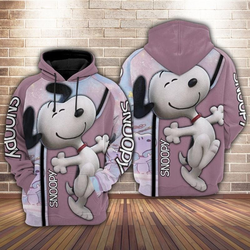 Snoopy Walt Disney Over Print 3d Hoodie Zip Hoodie 5