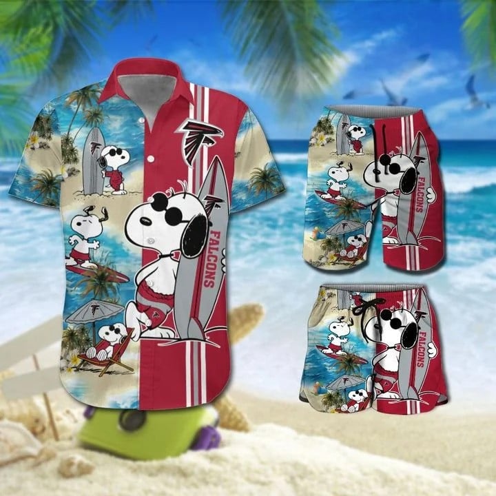 Snoopy And Atlanta Falcons Hawaiian Shirt