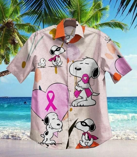 Hawaii Shirt Hot Snoopy And Cancer Campaign Vintage Hawaiian Shirt-zx11283