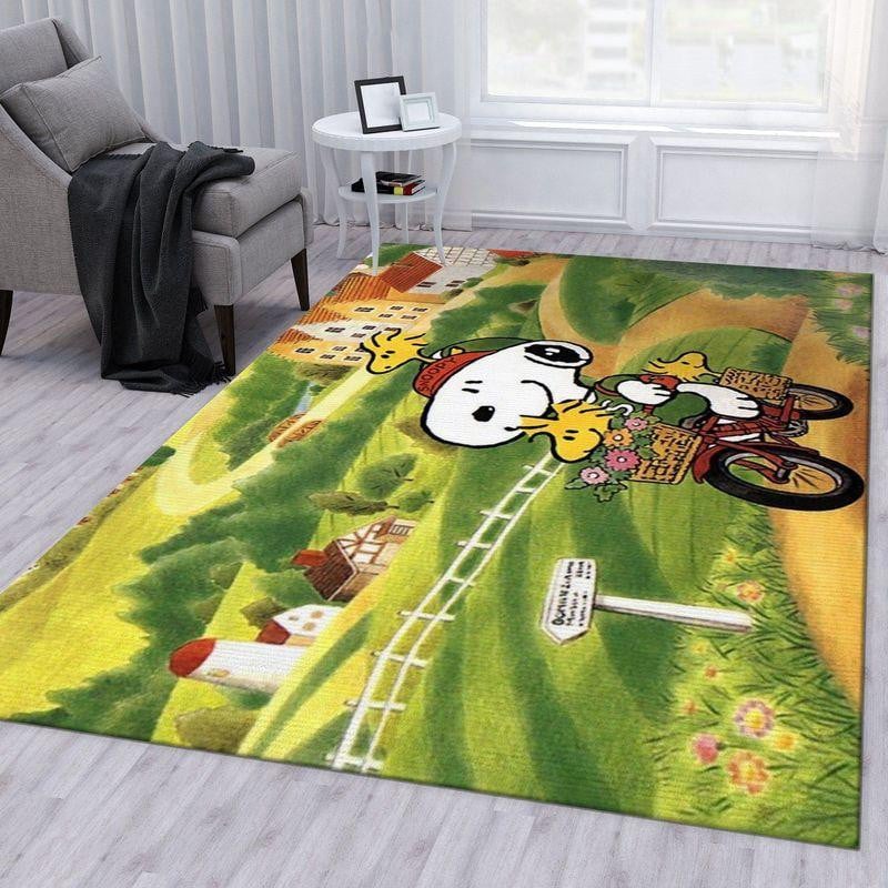 Snoopy Ver5 Area Rug Living Room Rug Home Decor Floor Decor
