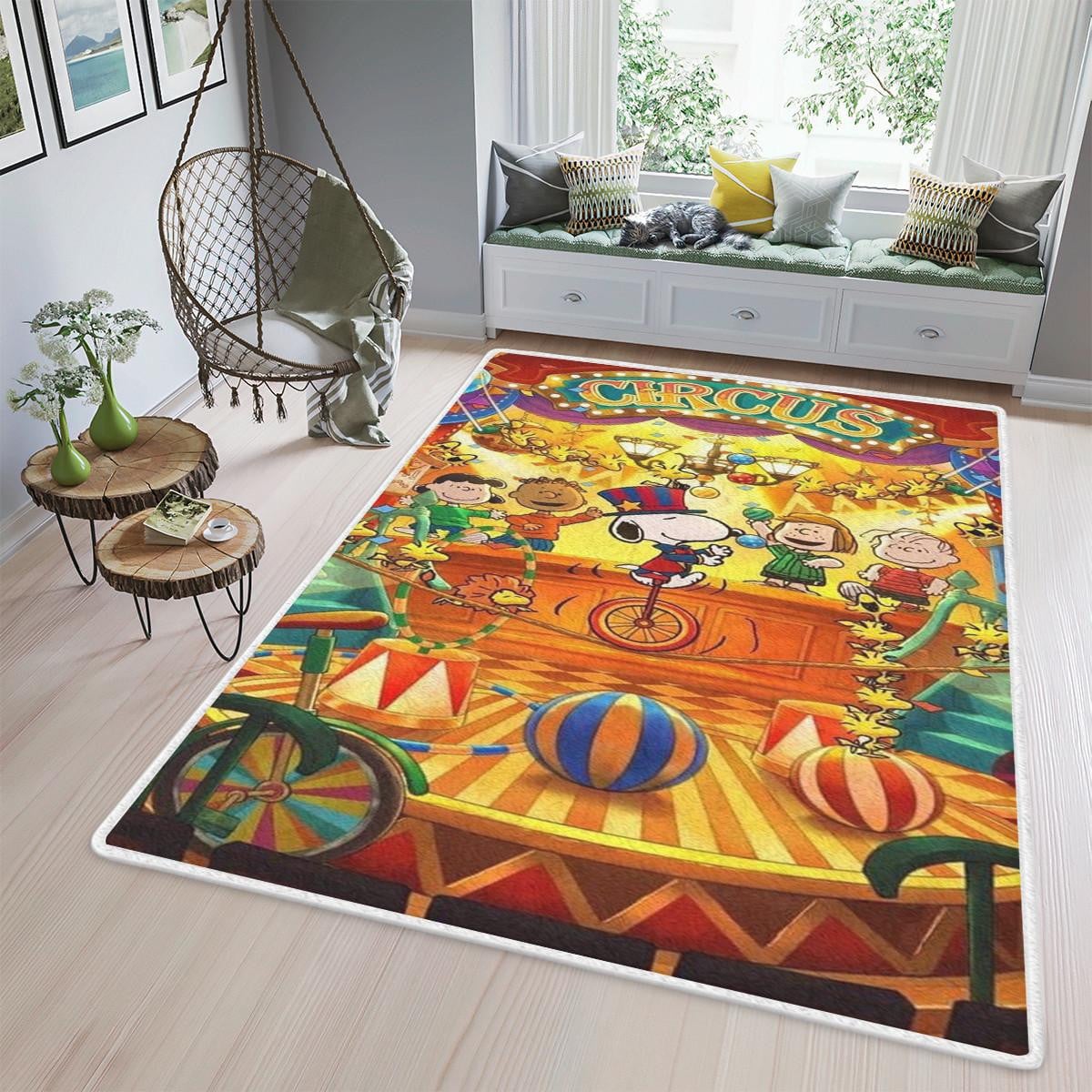 Snoopy Peanuts &amp; Friends Fan Gift, Snoopy Peanuts &amp; Friends Rug Home Decor Floor Decor