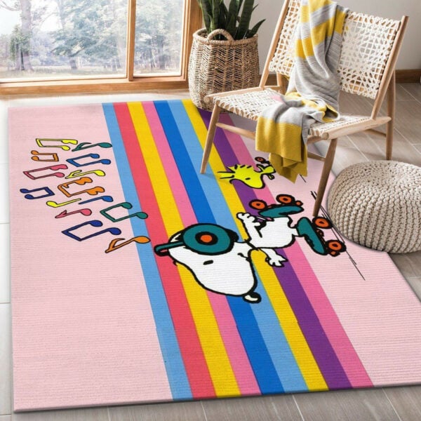 Snoopy Peanuts Rug 38, Gift For Fan Rug Home Decor Floor Decor 2428