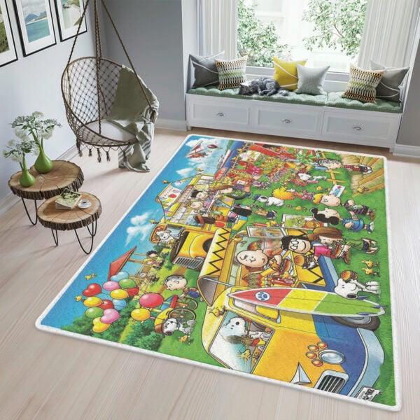 Party Snoopy Charlie Brown The Peanuts Cartoon Gift Lover Area Rug Living Room,snoopy The Peanuts Gift For Fan Rug Home Decor Floor Decor 1427