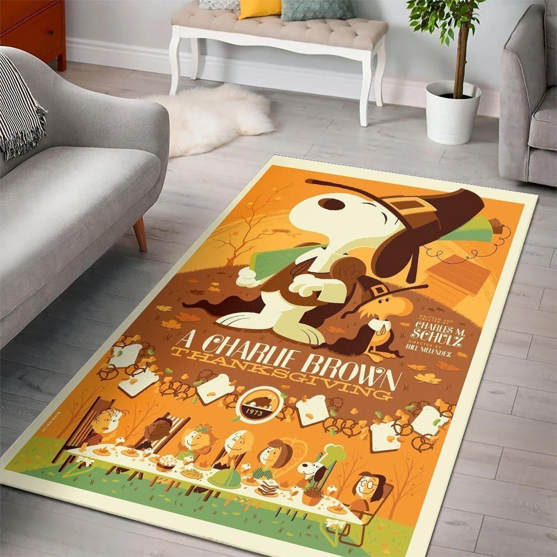 Snoopy Peanuts Rug 61, Gift For Fan Rug Home Decor Floor Decor