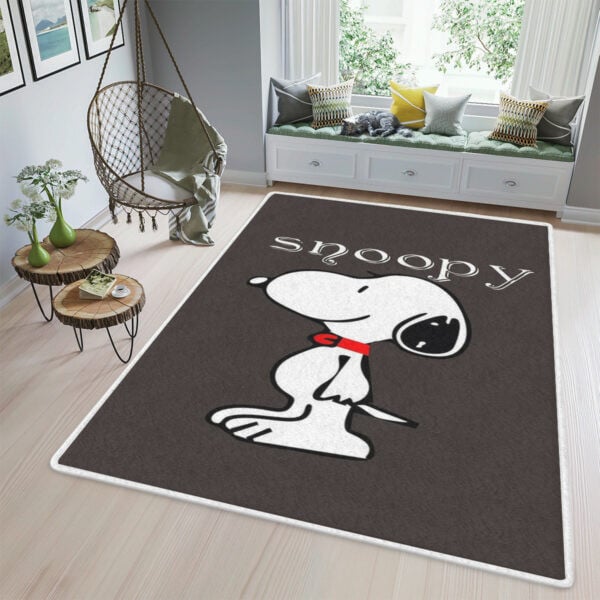 Snoopy Area Rug Living Room, Funny Peanuts Snoopy Gift For Fan Rug Home Decor Floor Decor 2248