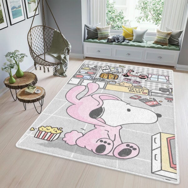 Cute Snoopy Love Pink Peanuts Cartoon Christmas Gifts Lover,snoopy Area Rug Living Room Rug Home Decor Floor Decor 960