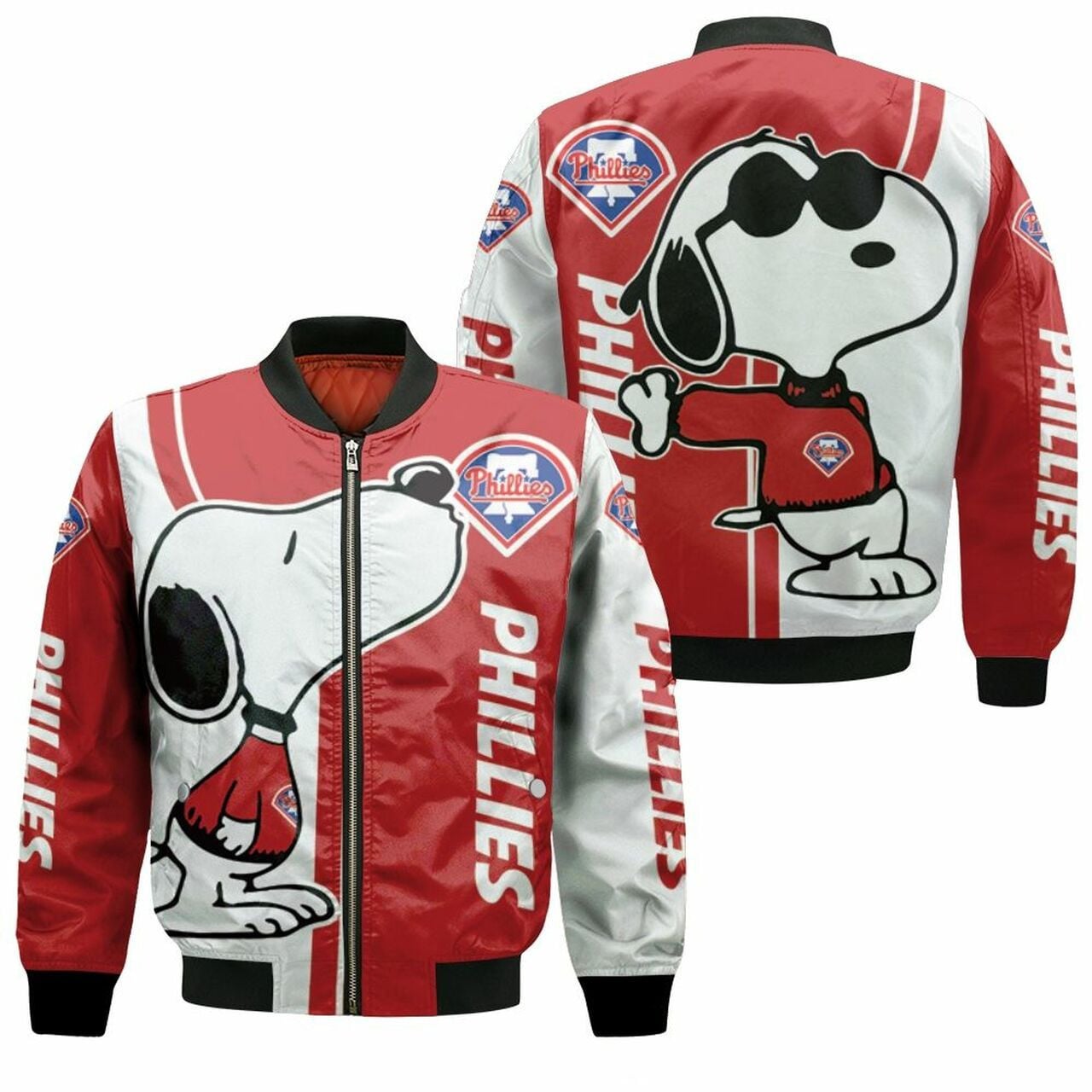 MLB Philadelphia Phillies Snoopy Bomber Jacket