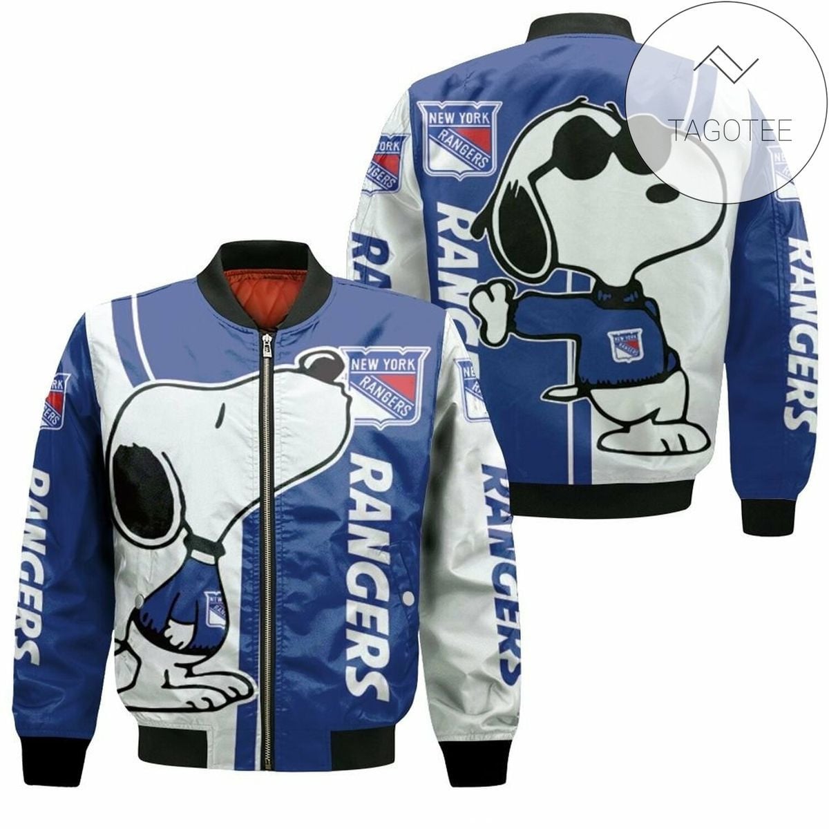 NHL New York Rangers Snoopy Lover Bomber Jacket
