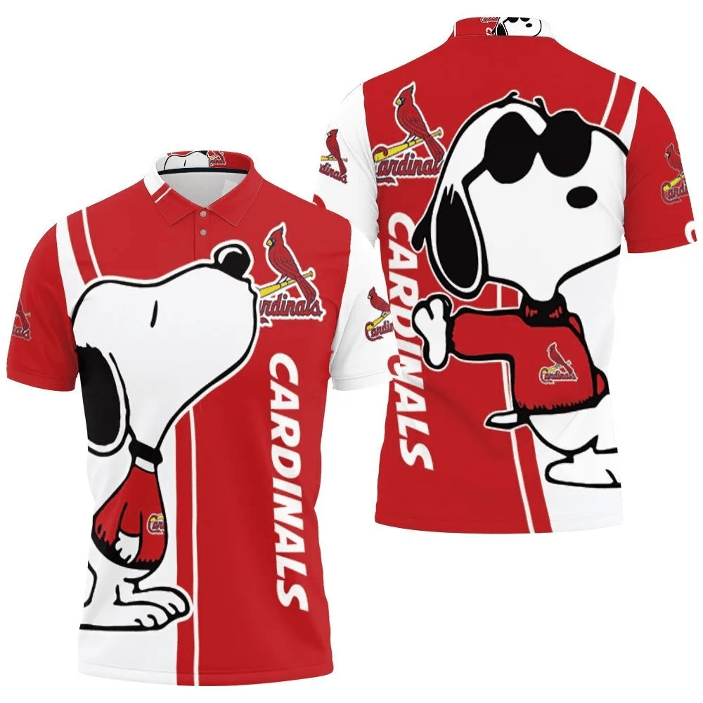 Mens & Womens St. Louis Cardinals Snoopy Lover 3d Printed Polo Shirt All Over Print Shirt 3d T-shirt