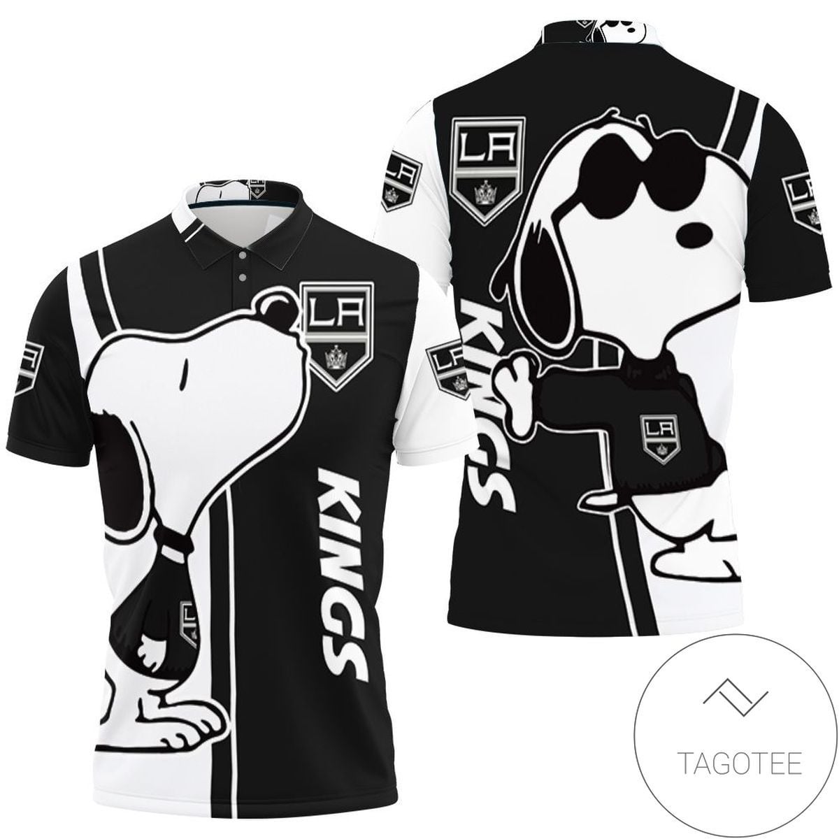 Mens & Womens Los Angeles Kings Snoopy Lover 3d Printed All Over Print Polo Shirt