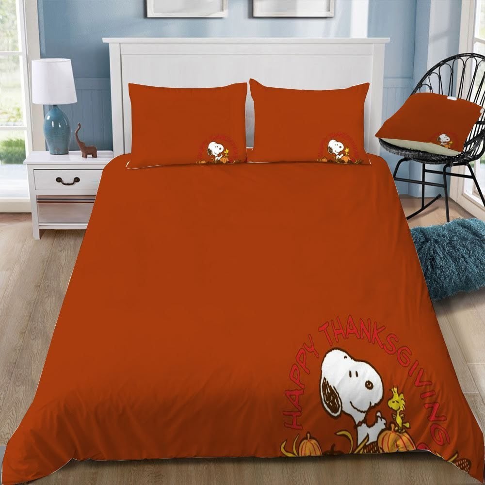 Disney Snoopy 3D Customized Duvet Cover Bedding Set