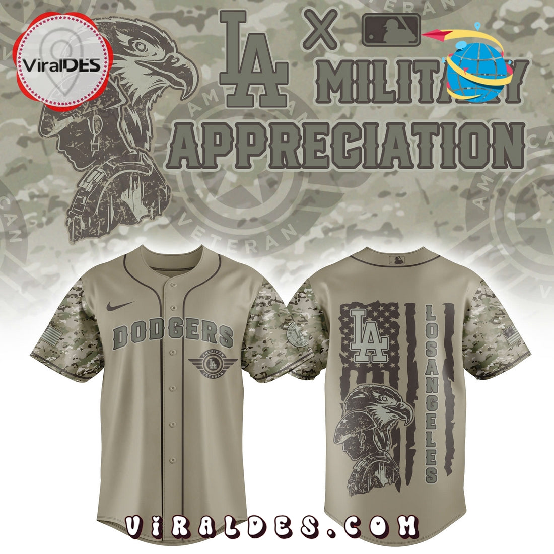 2025 LA Dodgers x Veteran U.S Baseball Jersey