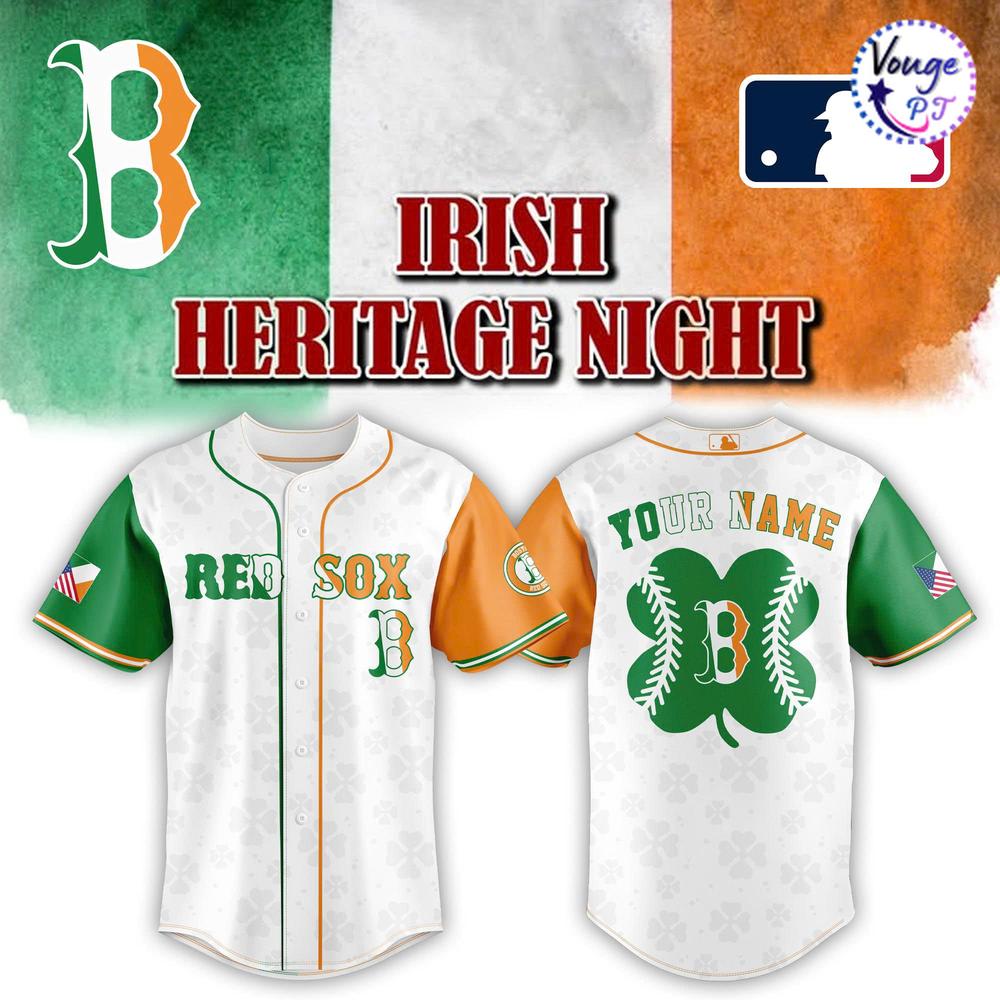 Boston Red Sox x Irish Heritage Limited Edition Baseball Jersey 