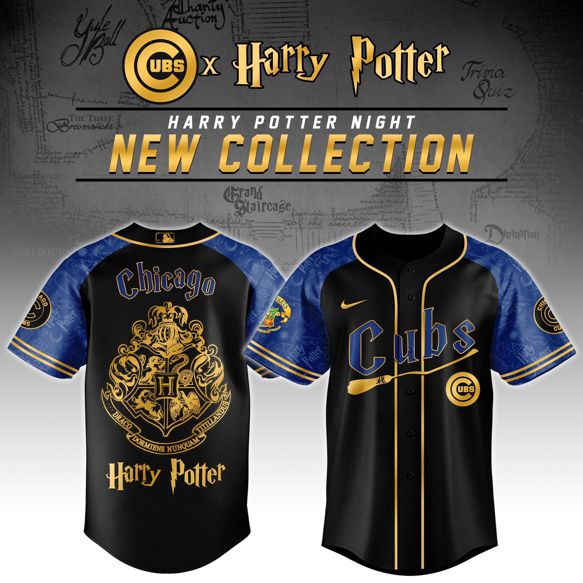Chicago Cubs Harry Potter Night Baseball Jersey 