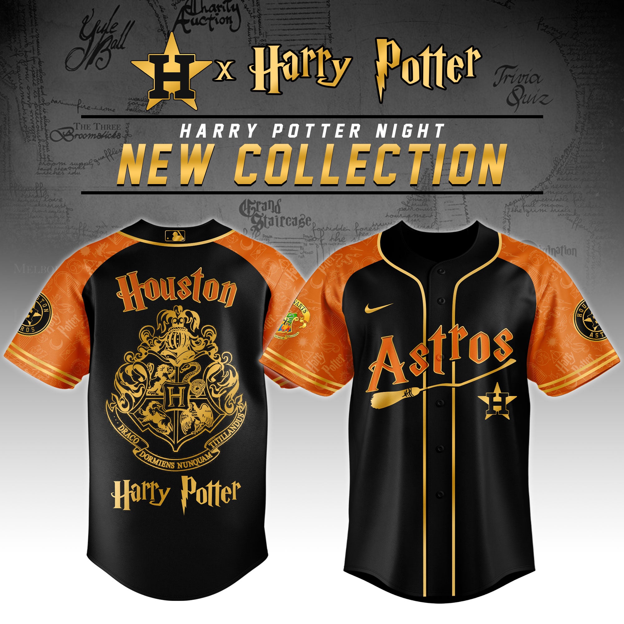 Houston Astros x Harry Potter Night Baseball Jersey 