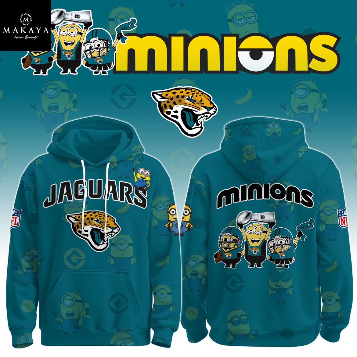 Jacksonville Jaguars x Minions Celebrate NFL Holiday Game 2025 Hoodie T-Shirt 