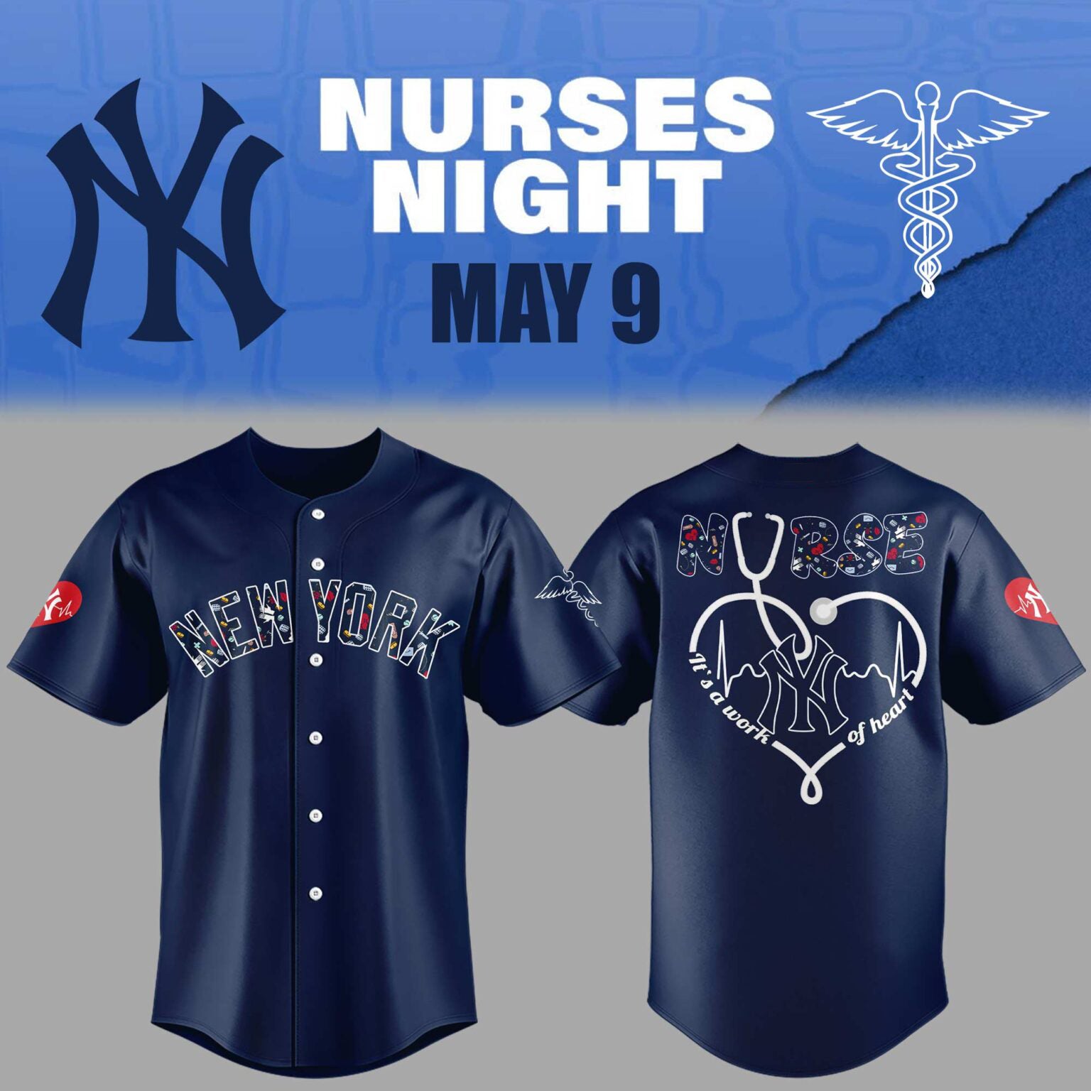 Limited Edition Yankees Nurses Night Jersey 