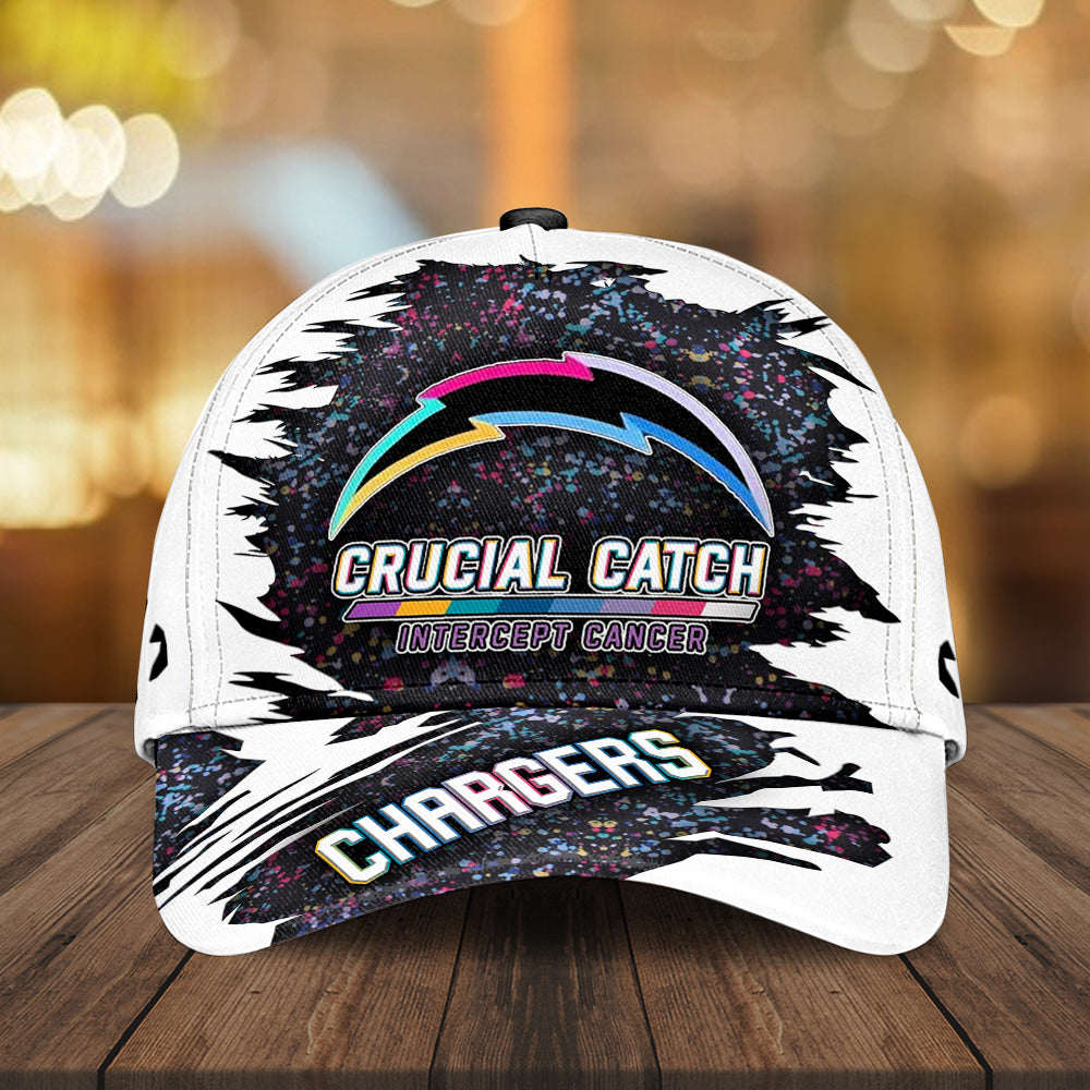 Los Angeles Chargers x Crucial Catch Intercept Cancer Classic Cap 