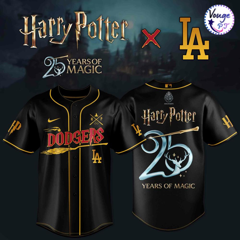 Los Angeles Dodgers x Harry Potter – 25 Years of Magic New Baseball Jersey 