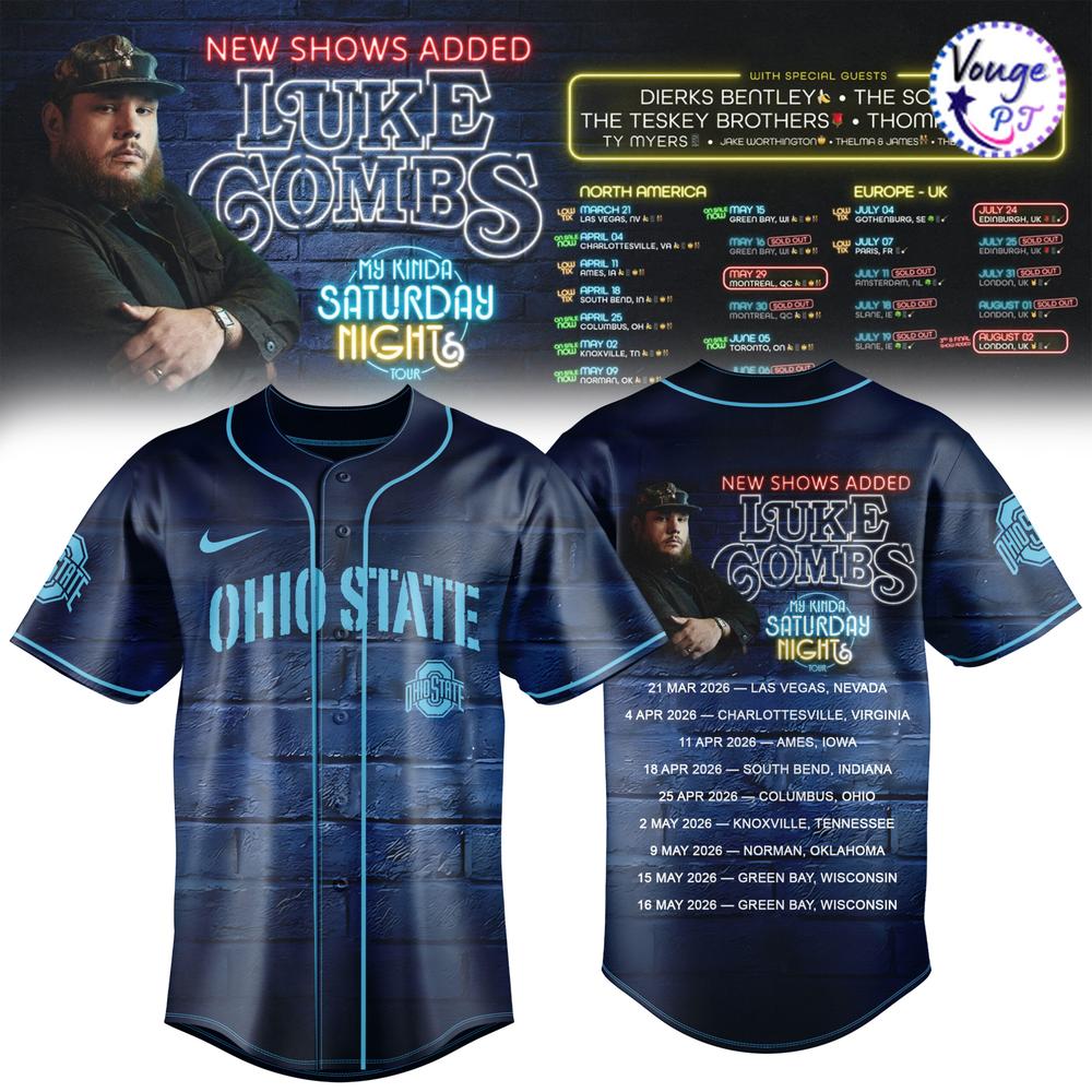 Ohio State Buckeyes x My Kinda Saturday Night Tour 2026 Jersey 
