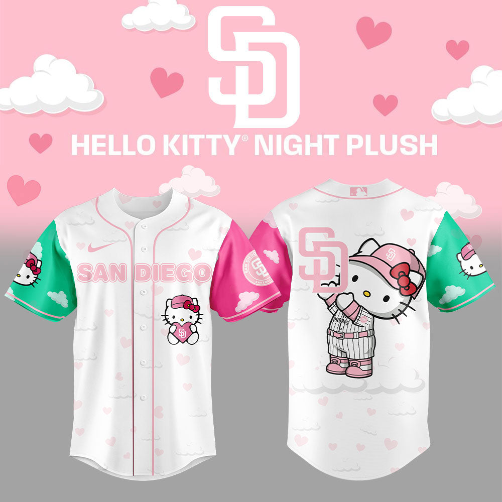 San Diego Padres Hello Kitty Night V2 Combo Jersey 