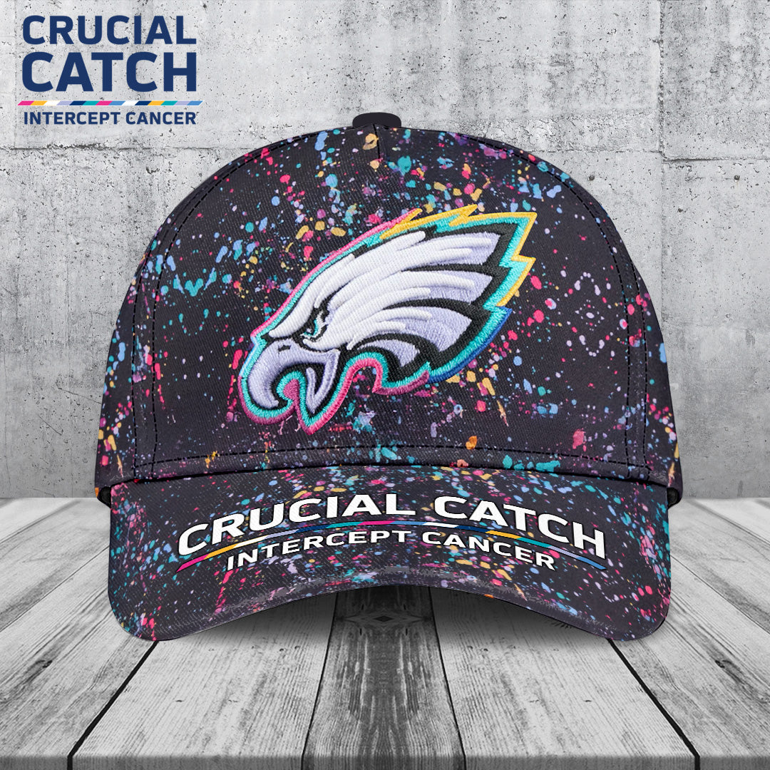 Philadelphia Eagles Crucial Catch 2025 Classic Cap 