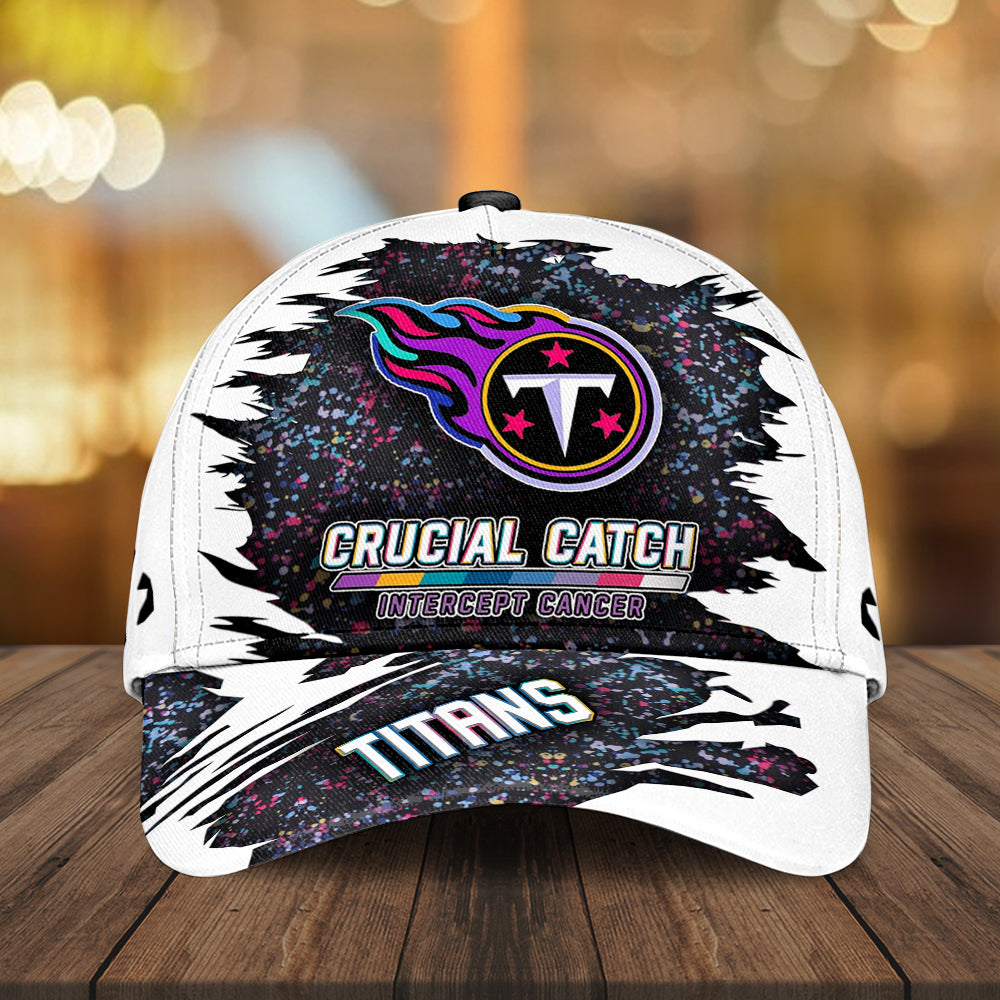 Tennessee Titans x Crucial Catch Intercept Cancer Classic Cap 