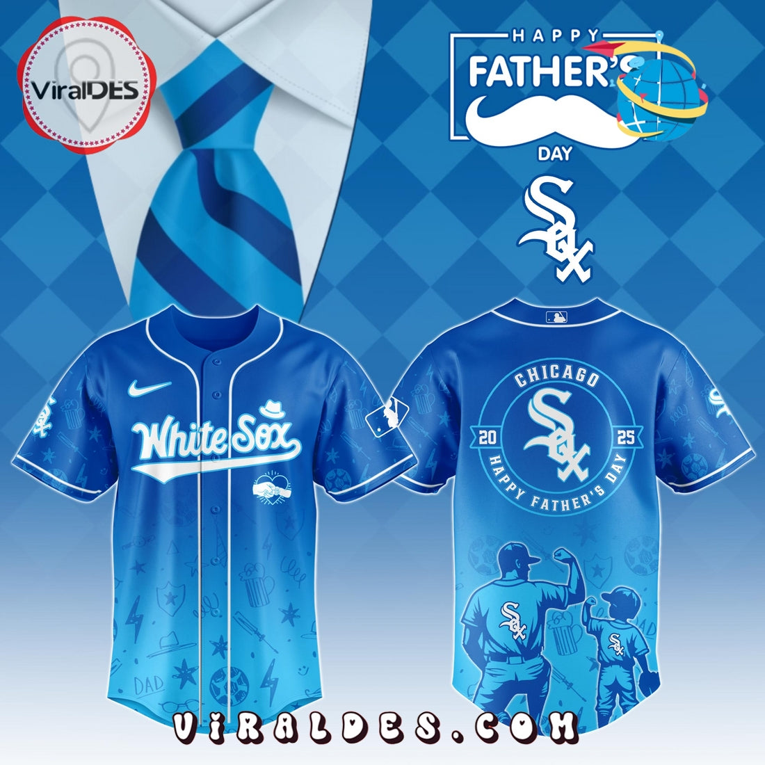 Chicago White Sox Father's Day Baseball Jersey