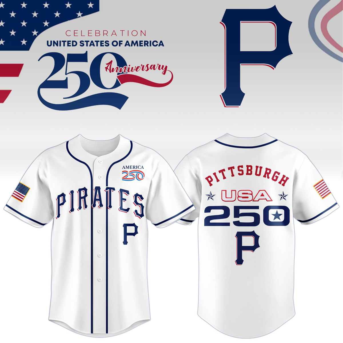 Pittsburgh Pirates x Celebration USA 250 Anniversary 