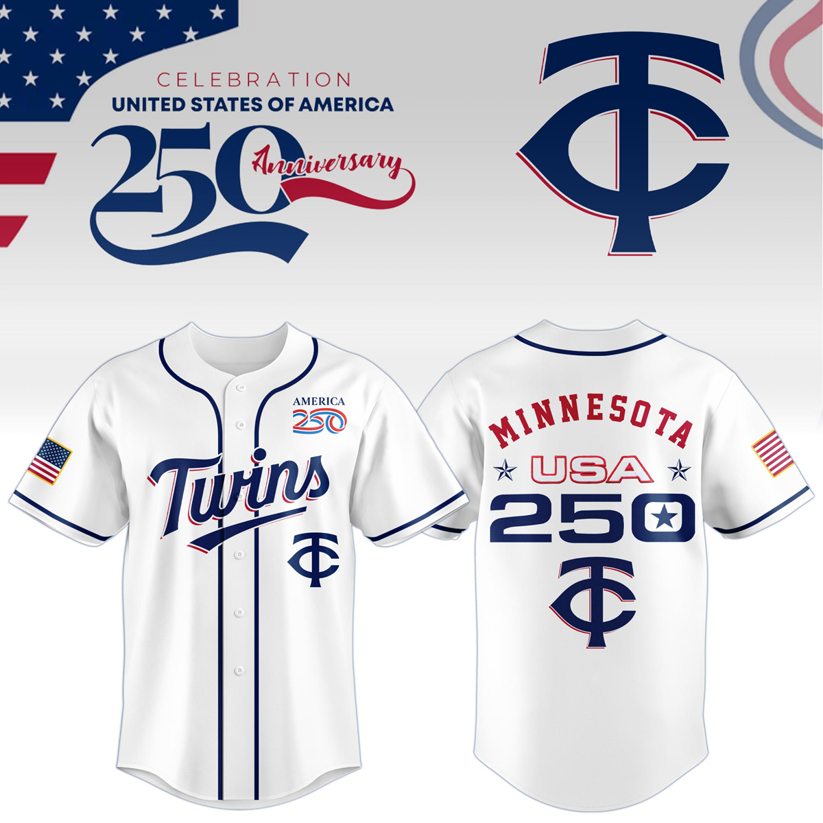 Minnesota Twins x Celebration USA 250 Anniversary 